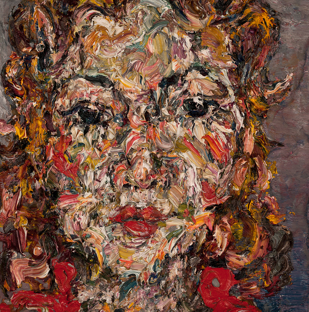   Mud,&nbsp; 2015  Oil and plaster on wood  12x12" 