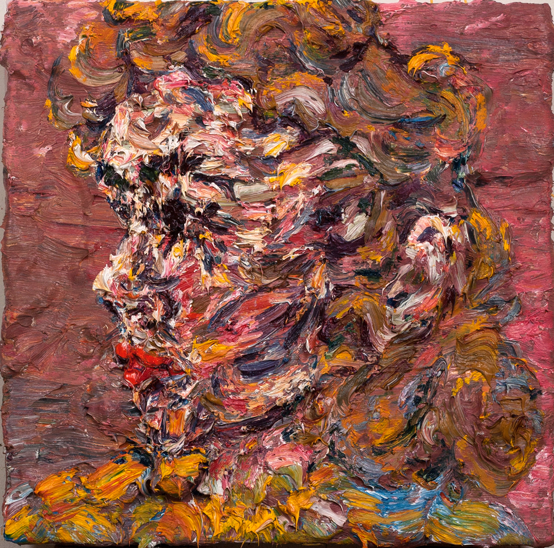   Powder,&nbsp; 2015  Oil and plaster on wood  12x12" 