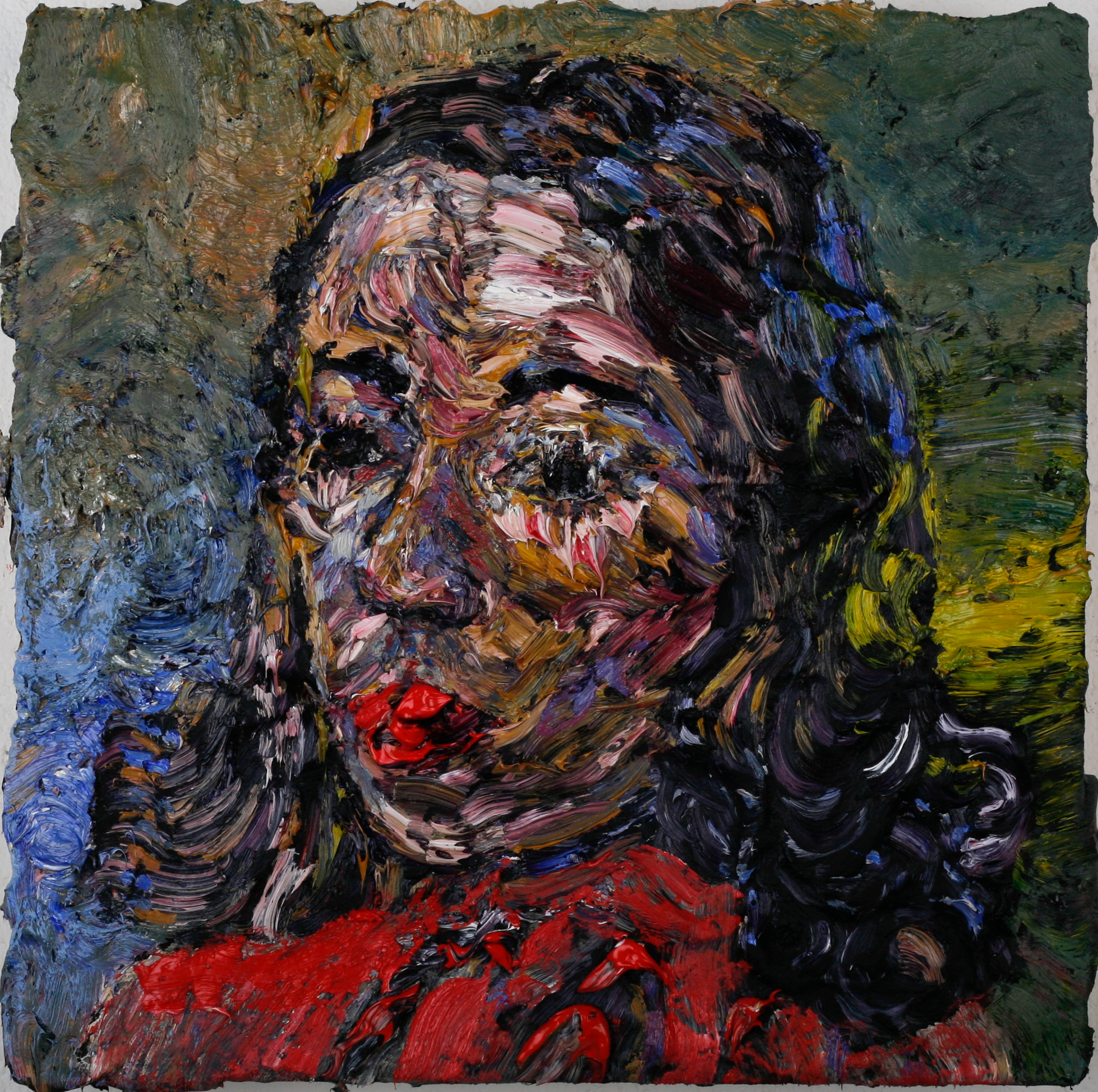   Dark Night, &nbsp;2014  oil on wood  12x12" 