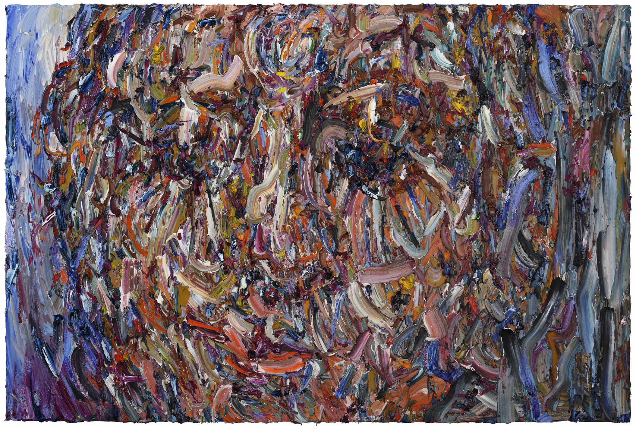   Blue Velvet,  2017  Oil on panel, 48x72" 